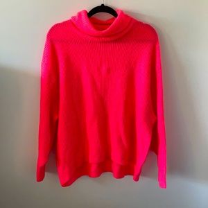 ▪️H&M▪️ Neon Pink Turtleneck Sweater